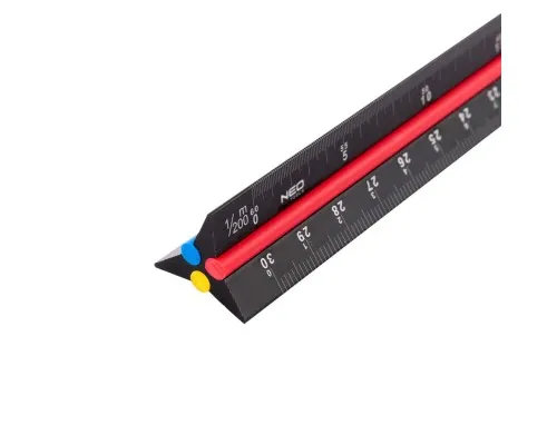 Лінійка Neo Tools трикутна, алюміній, 30 см (72-205)