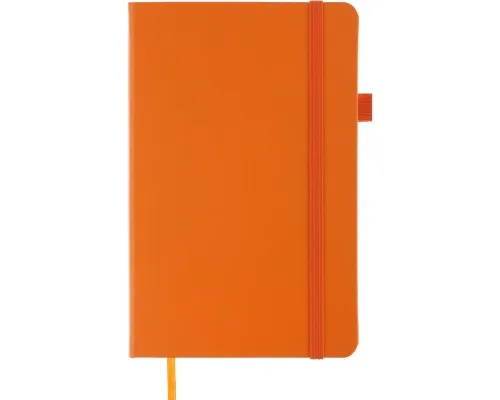 Книга записная Buromax Etalon 125x195 мм 96 листов в линию обложка из искусственной кожи Оранжевая (BM.291260-11)