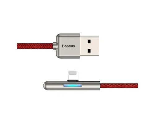 Дата кабель USB 3.1 AM to Lightning 2.0m CAL7C 1.5A 90 Red Baseus (CAL7C-B09)