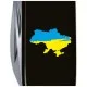 Нож Victorinox Huntsman Ukraine Black Карта України Жовто-Блакитна (1.3713.3_T1166u)