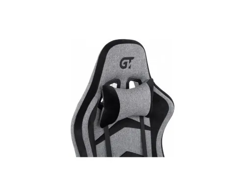 Кресло игровое GT Racer X-2534-F Gray/Black Suede (X-2534-F Fabric Gray/Black Suede)