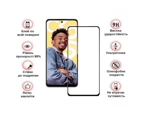 Скло захисне BeCover Realme C55 Black (709765)