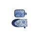 Кухонная прихватка Прованс набор рукавичка+прихватка Фреска синяя 15х19 и 15х20 см (4823093444058)