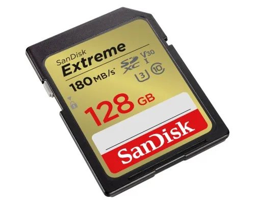 Карта памяті SanDisk 128GB SD class 10 UHS-I Extreme (SDSDXVA-128G-GNCIN)