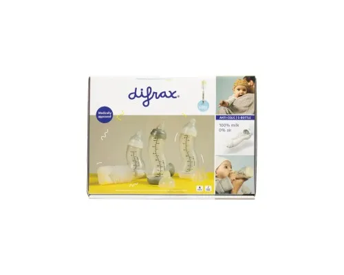 Набір для годування новонароджених Difrax 3шт пляшечки, щіточки для чищення, 2шт маленькі соски (601)
