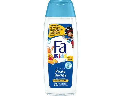 Детский гель для душа Fa Kids Храбрый пират для мальчиков 250 мл (9000100662468)