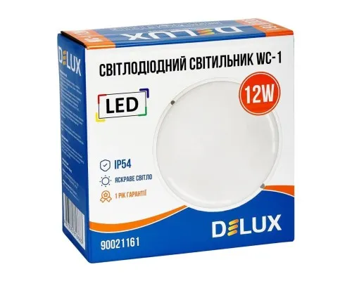 Світильник Delux WC-1 12 Вт 5000K IP54 (90021161)