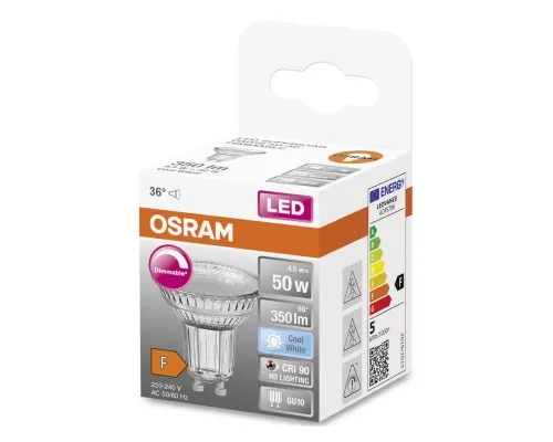 Лампочка Osram LED PAR16 DIM 50 36 4,5W/940 230V GU10 (4058075798120)