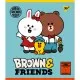 Тетрадь Yes А5 Line Friends 12 листов клетка (766795)