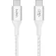 Дата кабель USB-C to USB-C 1.0m 240W white Belkin (CAB015BT1MWH)