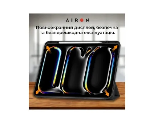 Чехол для планшета AirOn Premium SOFT iPad Pro 11 2024 + Film Black (4822352781128)