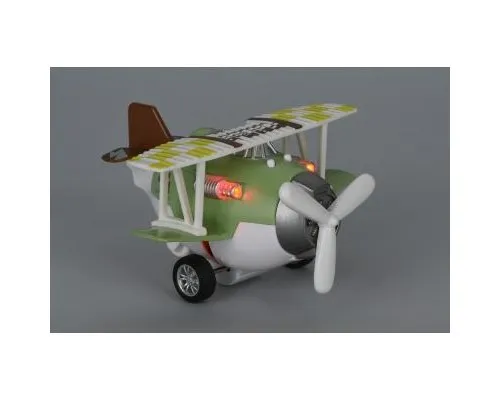 Спецтехніка Same Toy Самолет металический инерционный Aircraft зеленый со светом (SY8015Ut-2)