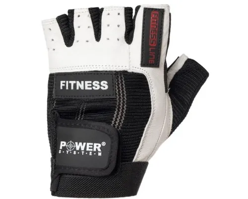 Рукавички для фітнесу Power System Fitness PS-2300 Black/White M (PS-2300_M_Black-White)