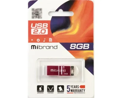 USB флеш накопичувач Mibrand 8GB Сhameleon Pink USB 2.0 (MI2.0/CH8U6P)