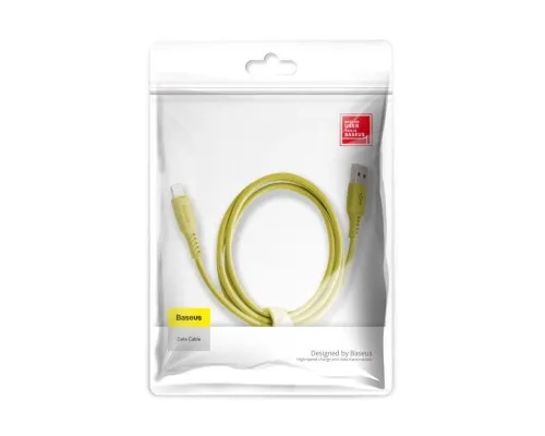 Дата кабель USB 2.0 AM to Lightning 1.2m 2.4A yellow Baseus (CALDC-0Y)