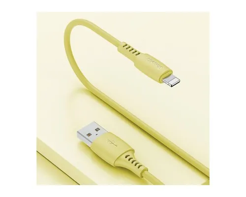 Дата кабель USB 2.0 AM to Lightning 1.2m 2.4A yellow Baseus (CALDC-0Y)