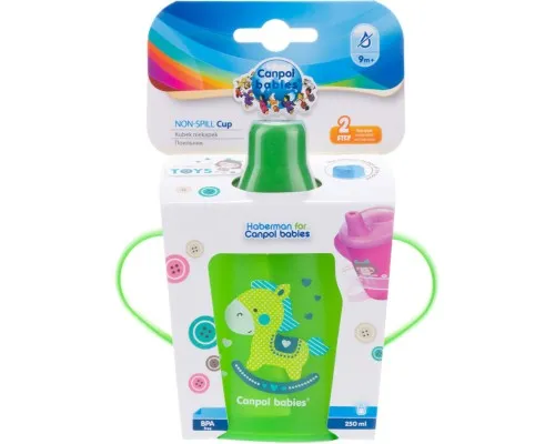 Поїльник-непроливайка Canpol babies Toys 250 мл Зелена (31/200_gre)