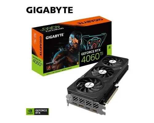 Відеокарта GIGABYTE GeForce RTX4060Ti 8Gb GAMING OC (GV-N406TGAMING OC-8GD)