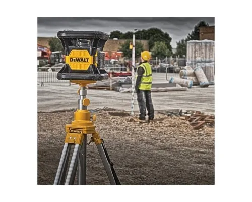 Лазерный нивелир DeWALT ротационный, 18В XR Li-Ion, красный луч, 4.5 кг, 2Ah, ЗП, кейс (DCE079D1R)