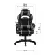 Кресло игровое GT Racer X-2749-1 Gray/Black Suede (X-2749-1 Fabric Gray/Black Suede)