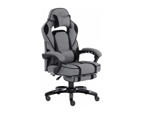 Кресло игровое GT Racer X-2749-1 Gray/Black Suede (X-2749-1 Fabric Gray/Black Suede)