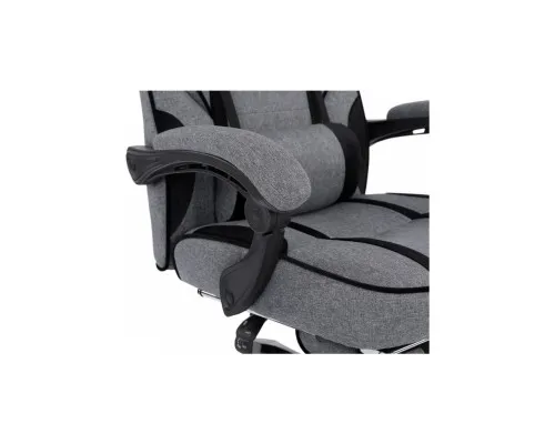 Кресло игровое GT Racer X-2749-1 Gray/Black Suede (X-2749-1 Fabric Gray/Black Suede)