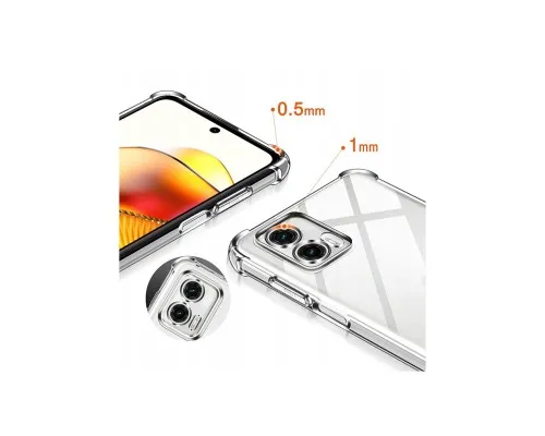 Чохол до мобільного телефона BeCover Anti-Shock Motorola Moto G73 Clear (709827)