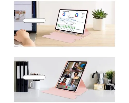 Чехол для планшета BeCover 360° Rotatable Samsung Tab A9 Plus SM-X210/SM-X215/SM-X216 11.0 Pink (710339)