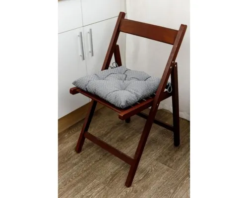 Подушка на стілець Прованс Merry Christmas сіра 40х40 см (031486)