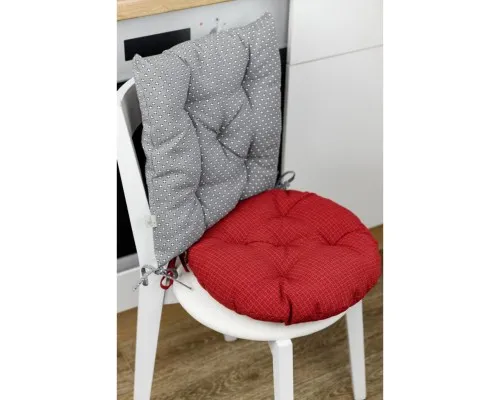 Подушка на стілець Прованс Merry Christmas сіра 40х40 см (031486)