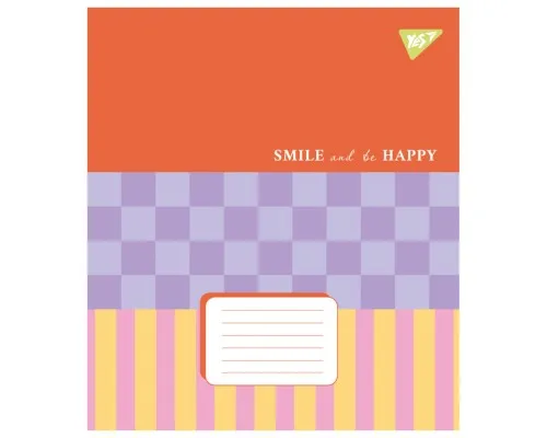 Зошит Yes Smile and be happy 24 аркушів клітинка (767292)