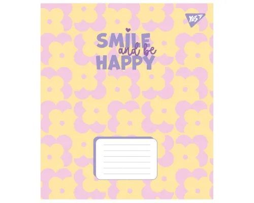Зошит Yes Smile and be happy 24 аркушів клітинка (767292)