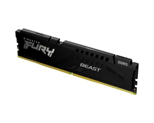 Модуль пам'яті для комп'ютера DDR5 16GB 6400 MHz Beast Black XMP Kingston Fury (ex.HyperX) (KF564C32BB-16)