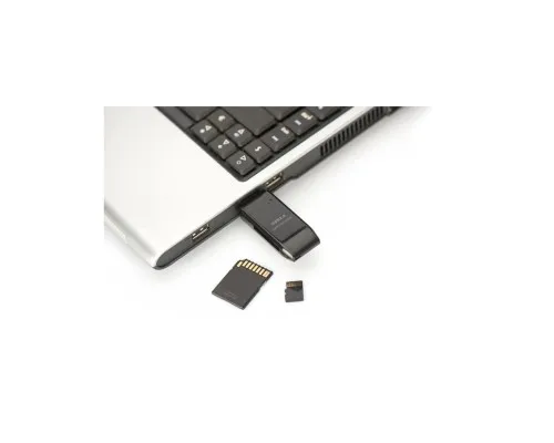 Зчитувач флеш-карт Digitus USB 2.0 SD/MicroSD (DA-70310-3)