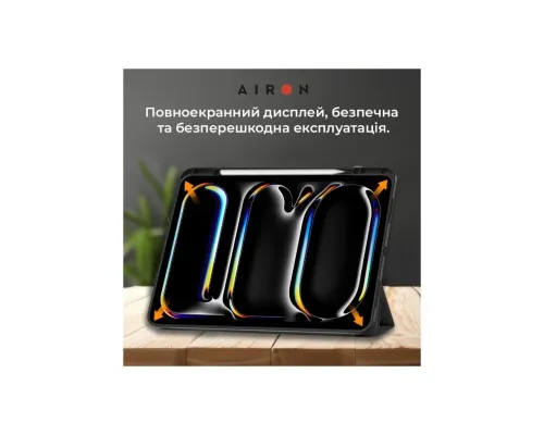 Чехол для планшета AirOn Premium SOFT iPad Pro 13 2024 + Film Black (4822352781129)