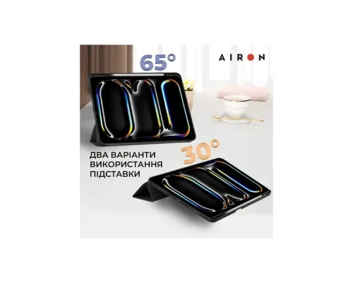 Чохол до планшета AirOn Premium SOFT iPad Pro 13 2024 + Film Black (4822352781129)