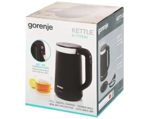 Електрочайник Gorenje K 17 TRDW