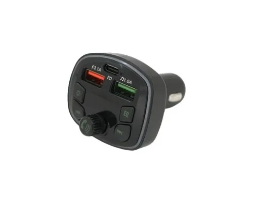 FM модулятор Voltronic Q7 з еквалайзером, 3.1A, PD18W, USB, TF (FM-Q7EQ)