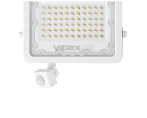 Прожектор Videx LED  50W 5000K с датчиком движения (VL-F2e505W-S)