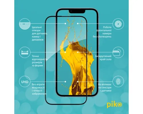 Скло захисне Piko Full Glue Apple iPhone 14 Plus (1283126541896)