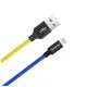 Дата кабель USB 2.0 AM to Lightning 1.0m National ColorWay (CW-CBUL052-BLY)
