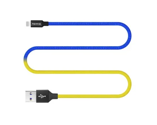 Дата кабель USB 2.0 AM to Lightning 1.0m National ColorWay (CW-CBUL052-BLY)