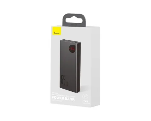 Батарея универсальная Baseus Adaman Metal 20000mAh, PD/65W, QC/3.0, +cable USB to Type-C (PPIMDA-D01)