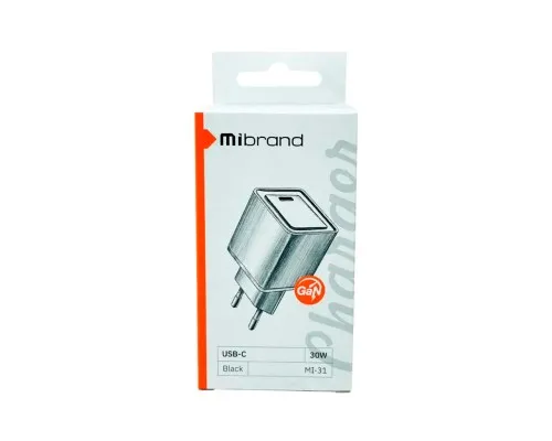 Зарядное устройство Mibrand MI-31 GaN Black (MIWC/31CB)