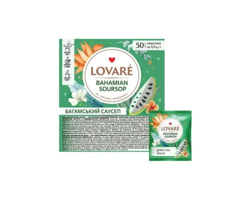 Чай Lovare Bahamian soursop 50х1.5 г (lv.16263)