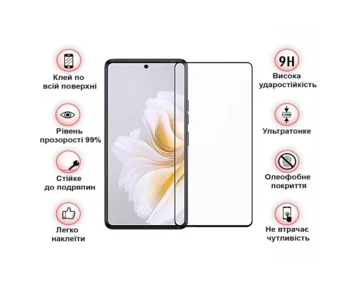Скло захисне BeCover Tecno Camon 20 Pro (CK7n) Black (709745)