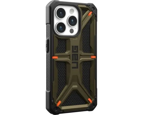 Чохол до мобільного телефона UAG Apple iPhone 15 Pro Max Monarch, Kevlar Elemental Green (11429811397B)