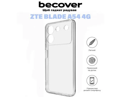 Чехол для мобильного телефона BeCover ZTE Blade A54 4G Transparancy (710925)