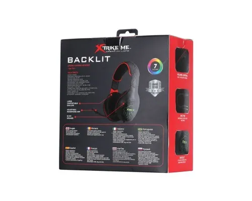 Навушники Xtrike ME GH-710 Rainbow Black (GH-710)