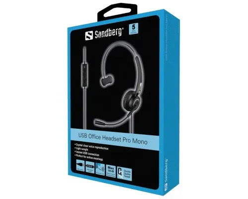 Наушники Sandberg USB Office Headset Pro Mono (126-14)